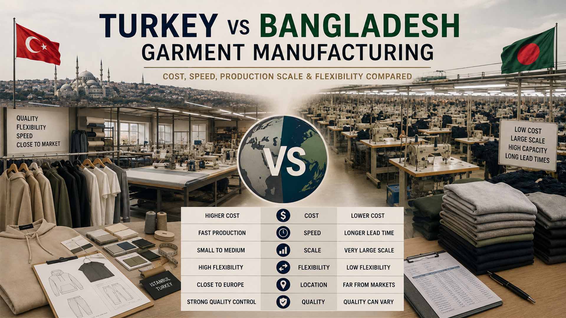 Turkey vs Bangladesh Garment Manufacturing